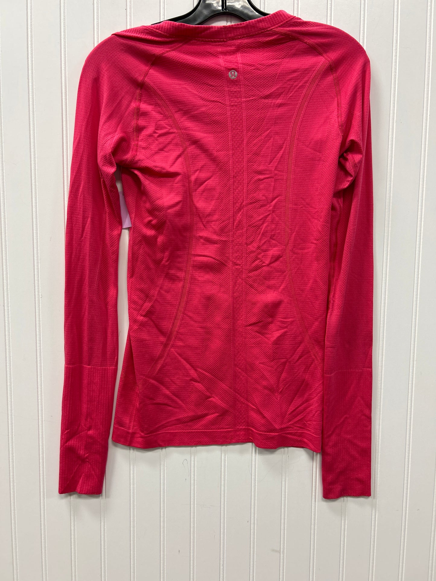Athletic Top Ls Crewneck By Lululemon In Pink, Size:6