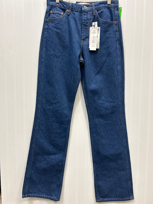 Jeans Boot Cut By Zara In Blue Denim, Size:6 NWT