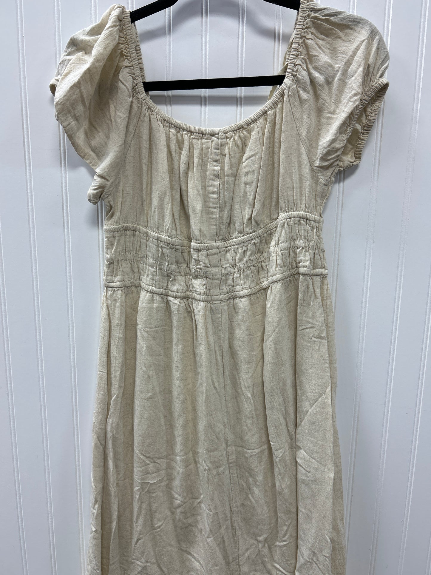 Dress Casual Maxi By Sim & Sam In Cream, Size:Xl
