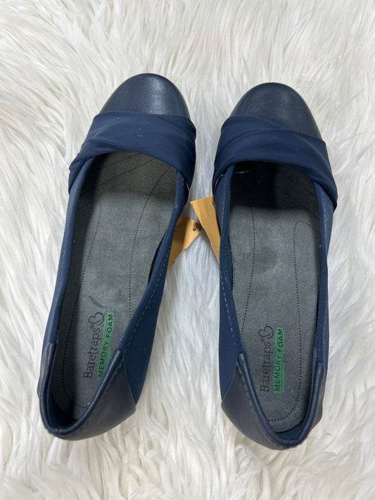 Shoes Flats By Bare Traps In Navy, Size:7.5