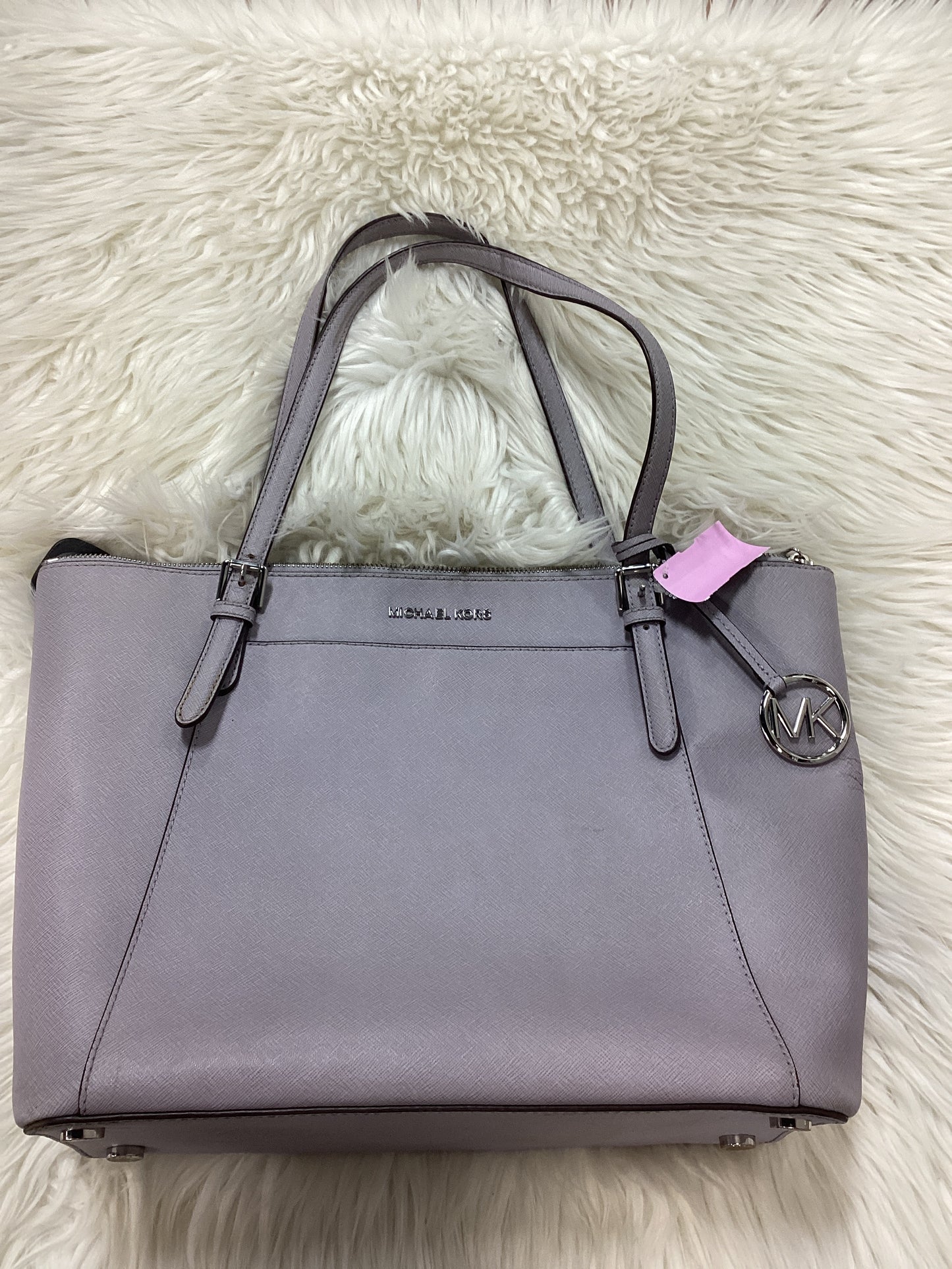Handbag Designer By Michael Kors In Grey, Size:Large