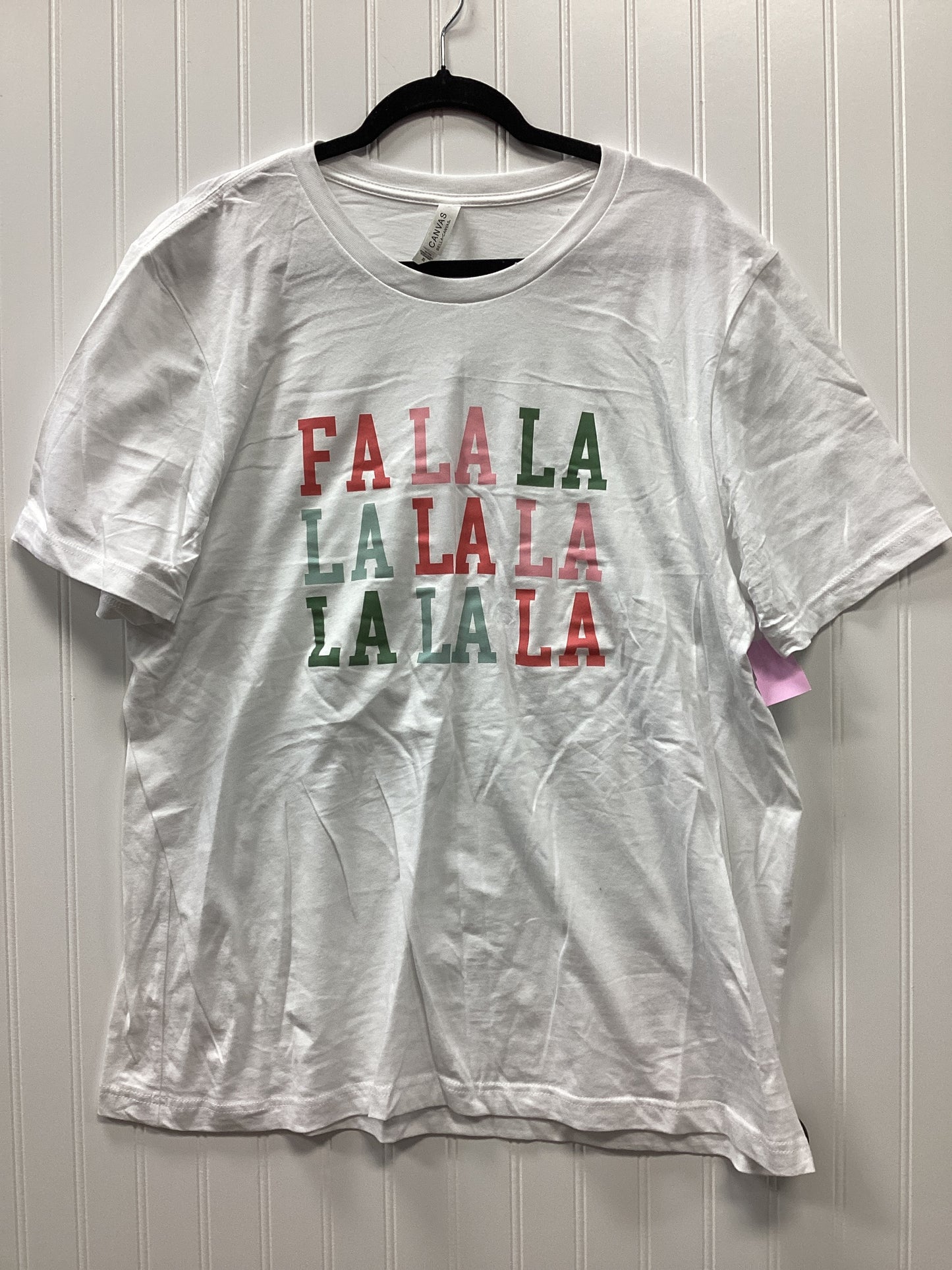 Top Ss By Bella + Canvas In White, Size:Xl