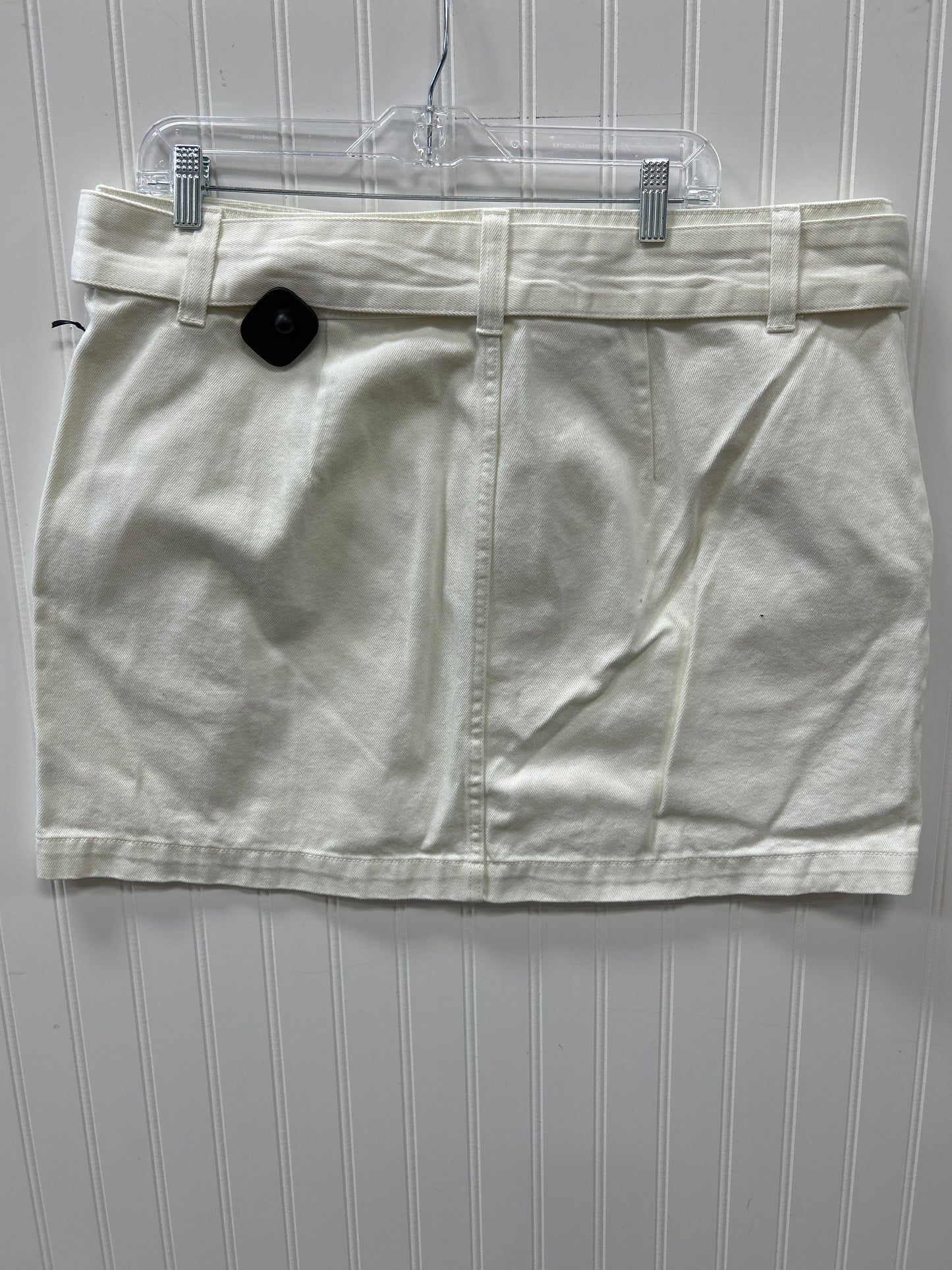 Skirt Maxi By Future Collective In White Denim, Size:18