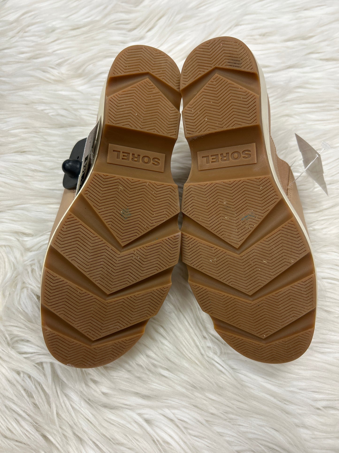 Sandals Heels Block By Sorel In Brown, Size:7