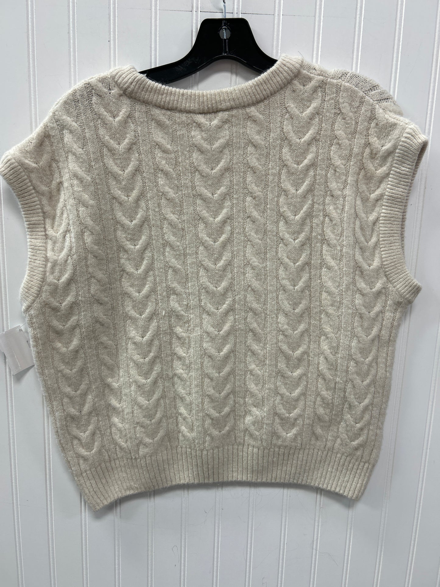Vest Sweater By Maeve In Tan, Size:S