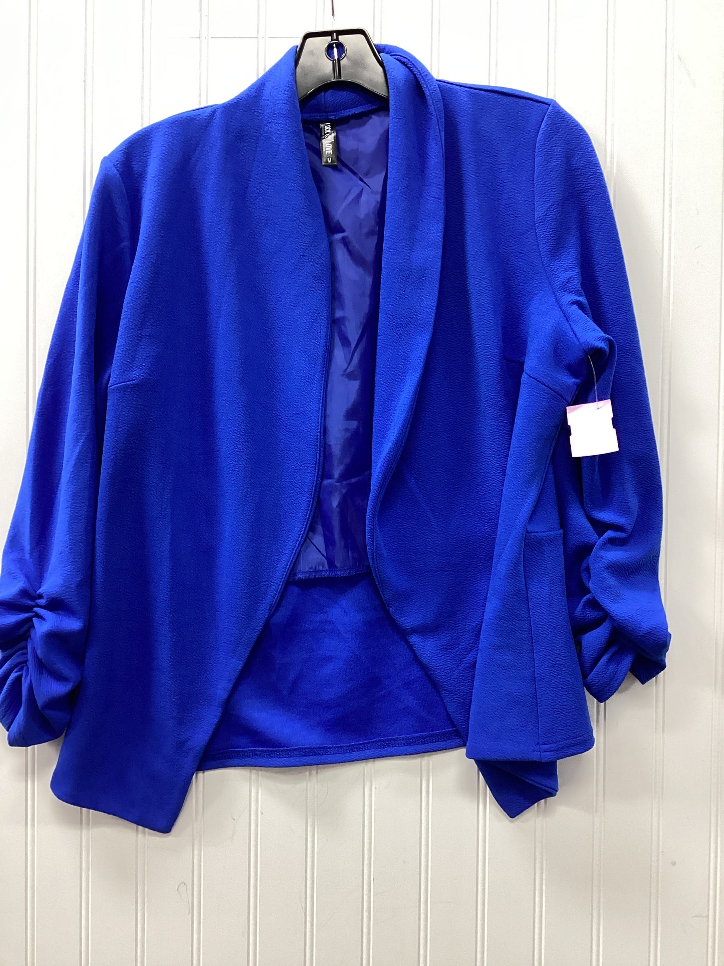 Blazer By Clothes Mentor In Blue, Size:M