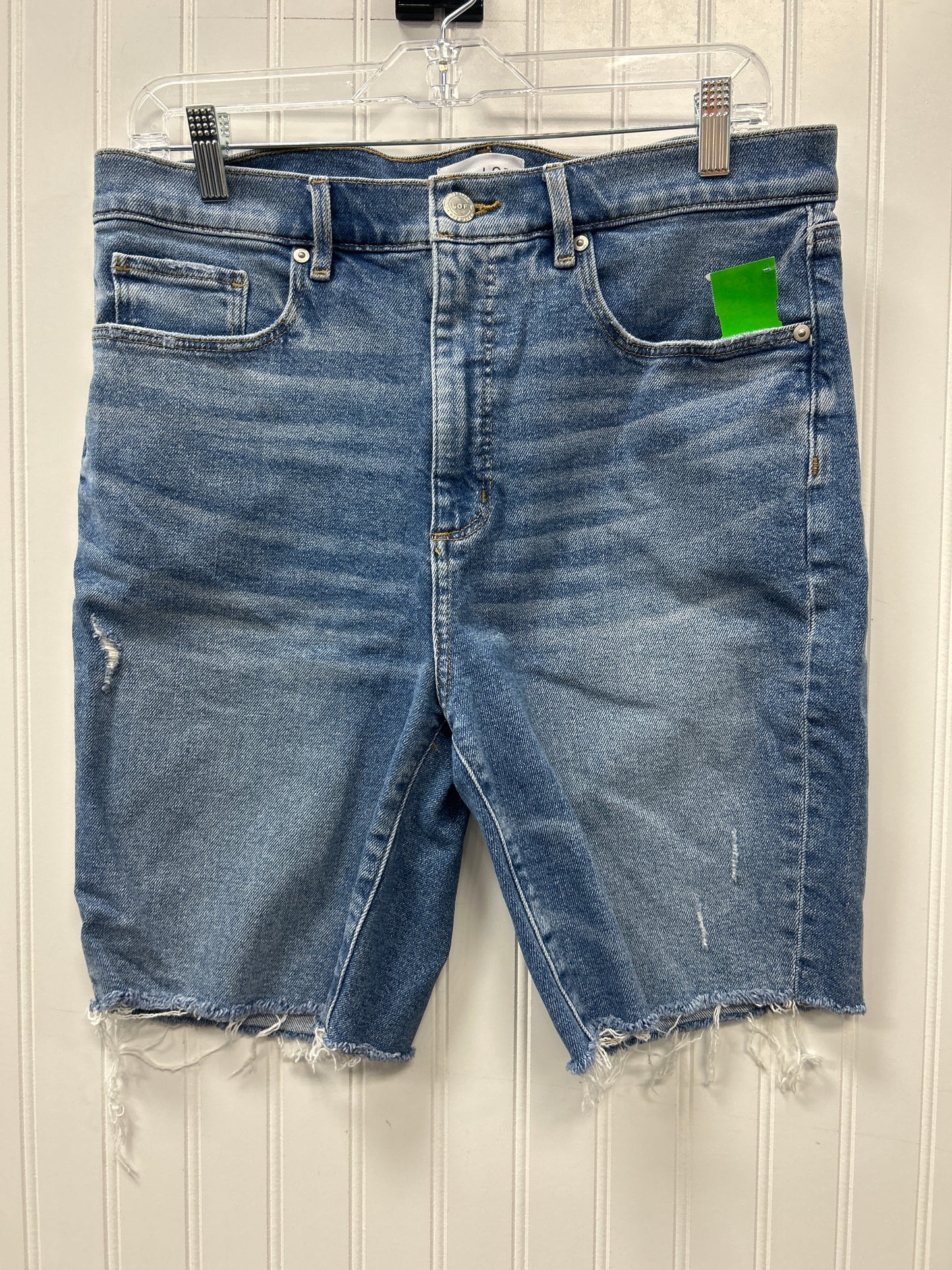 Shorts By Loft In Blue Denim, Size:12
