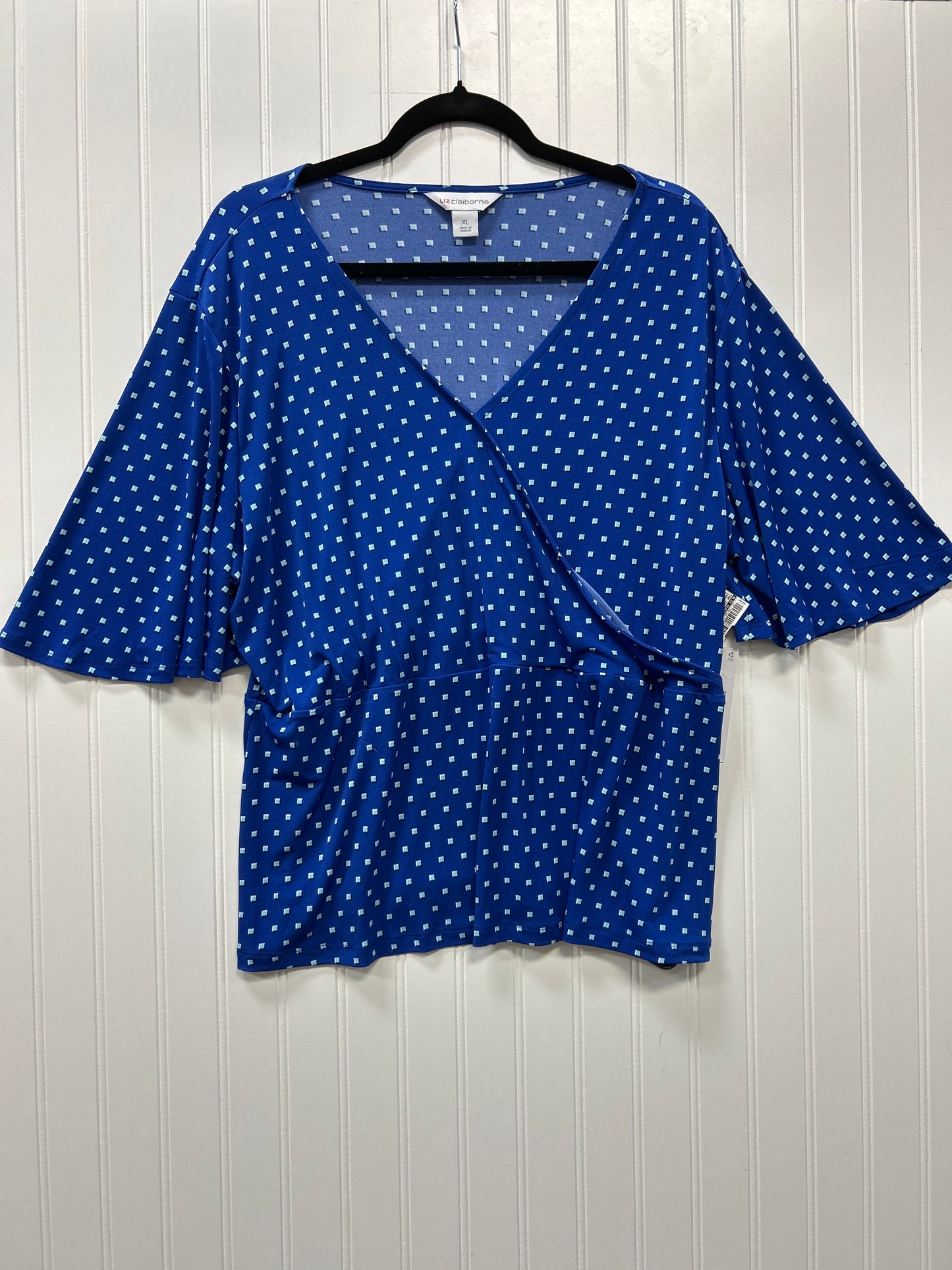 Top Ss By Liz Claiborne In Camouflage Print, Size:Xl