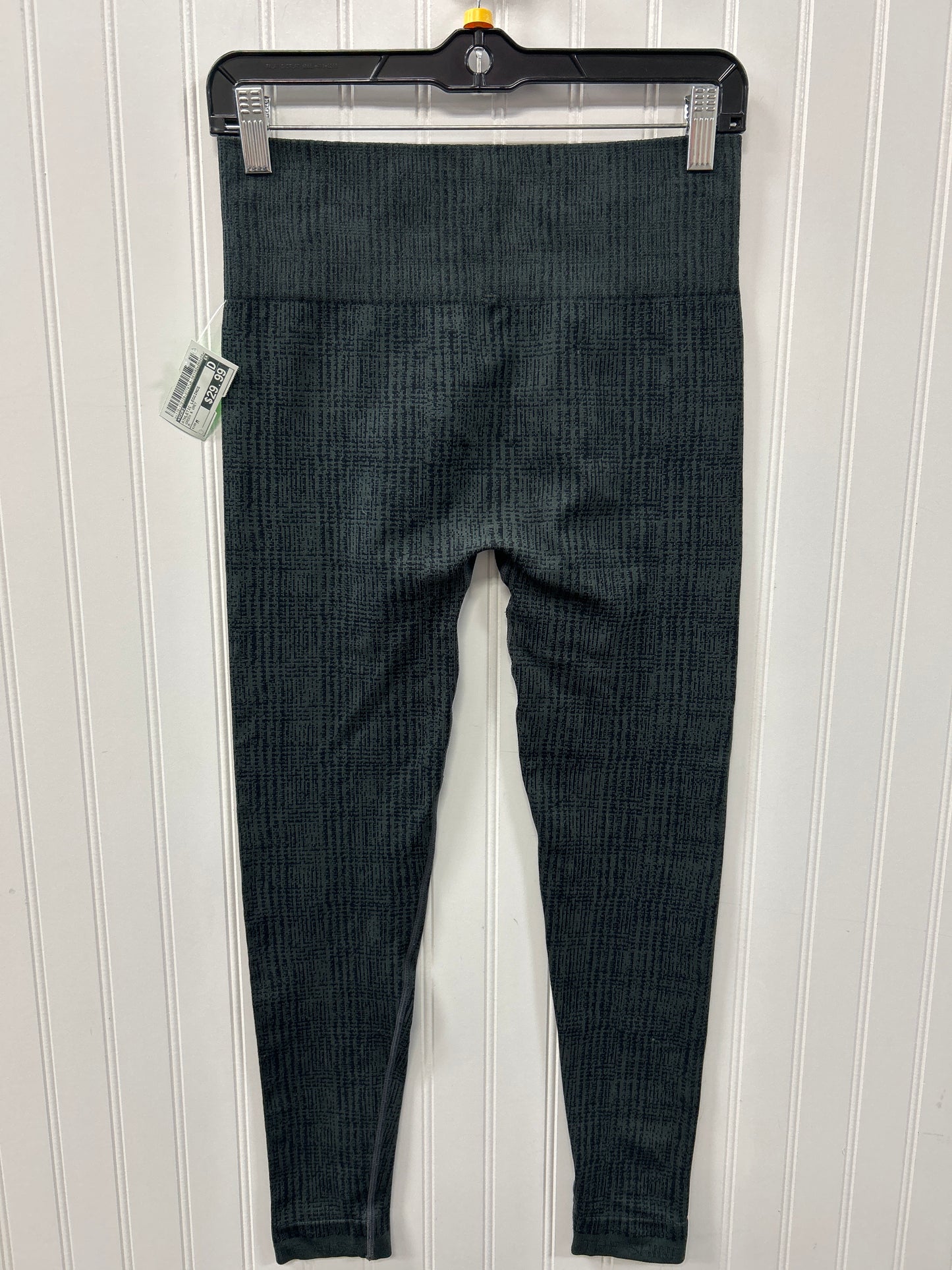 Athletic Leggings By Vuori In Green & Grey, Size:M