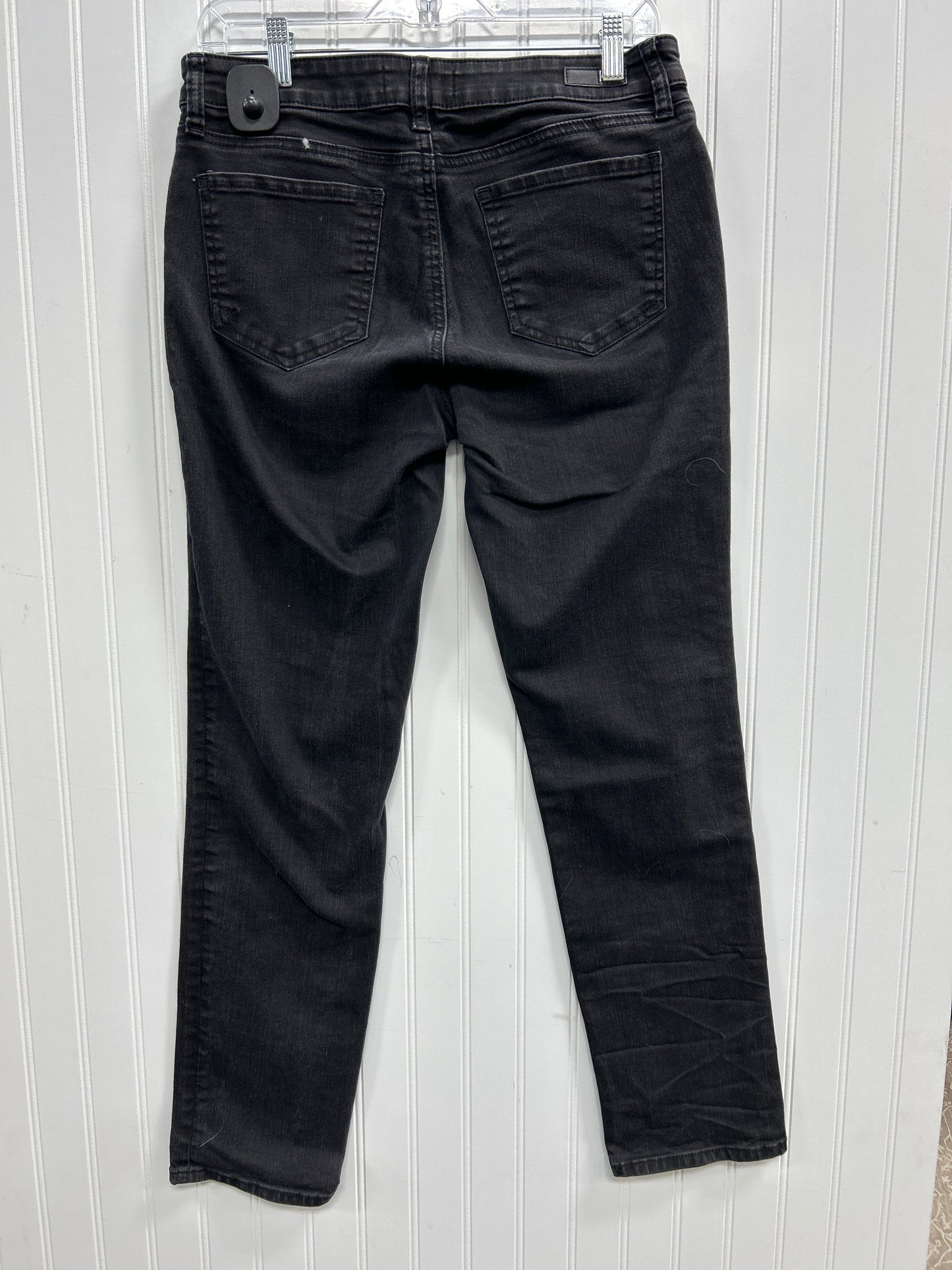 Jeans Straight By Kut In Black Denim, Size:8
