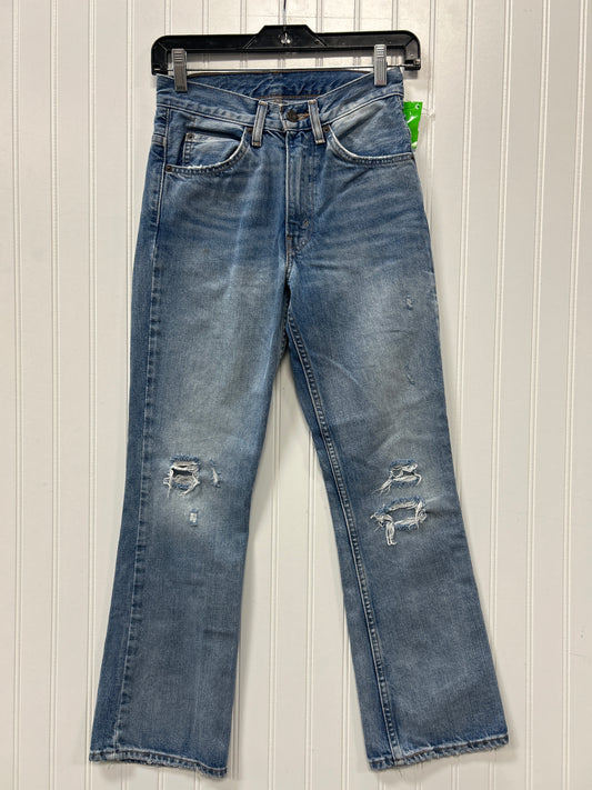 Jeans Boot Cut By Levis In Blue Denim, Size:0