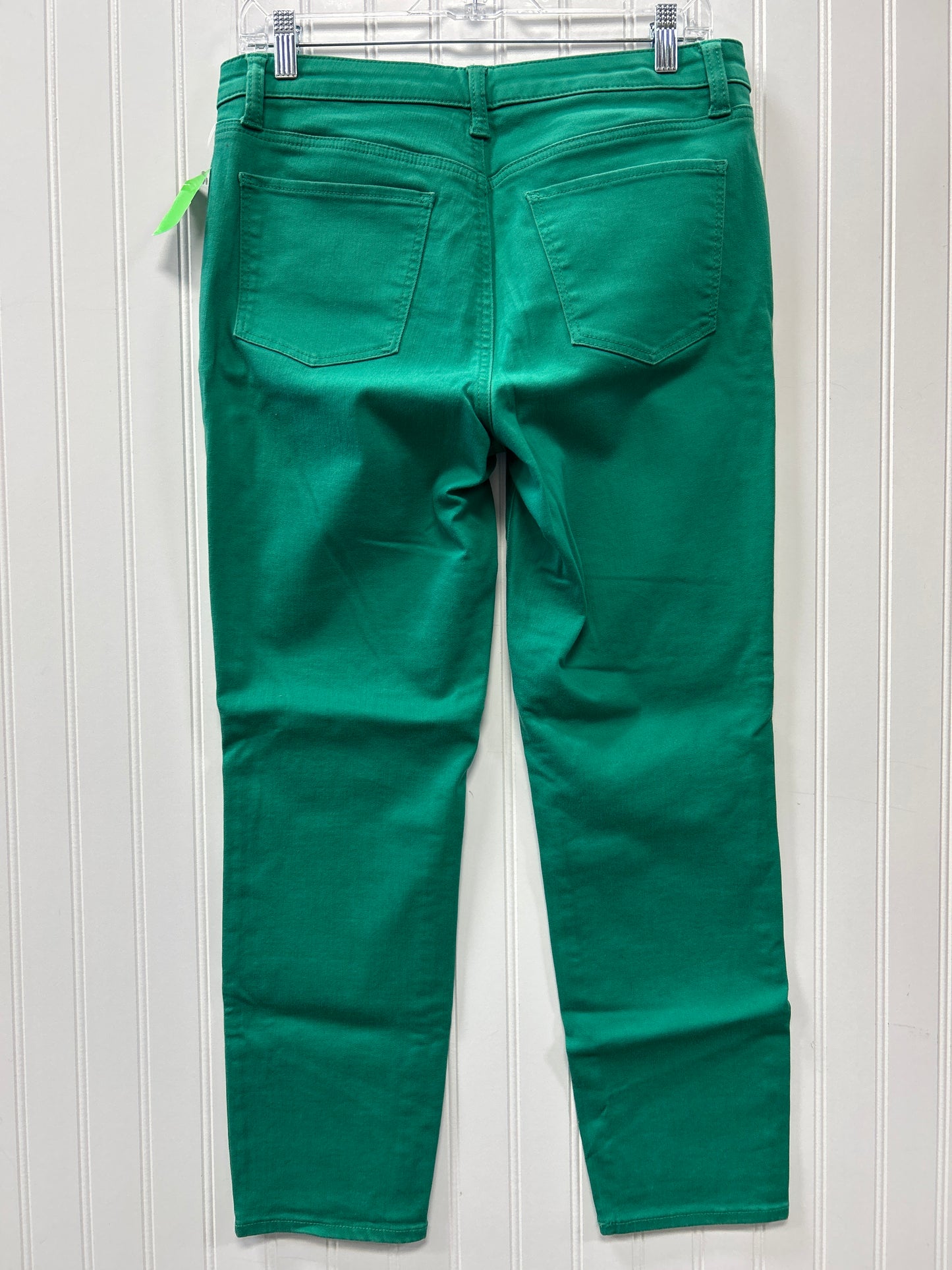 Jeans Skinny By Talbots In Green Denim, Size:8
