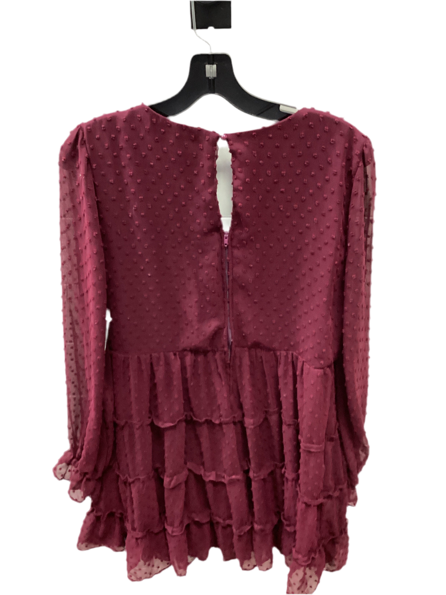 Dress Casual Short By Cmc In Maroon, Size:L