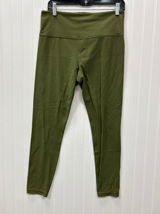 Athletic Leggings By Athleta In Green, Size:L