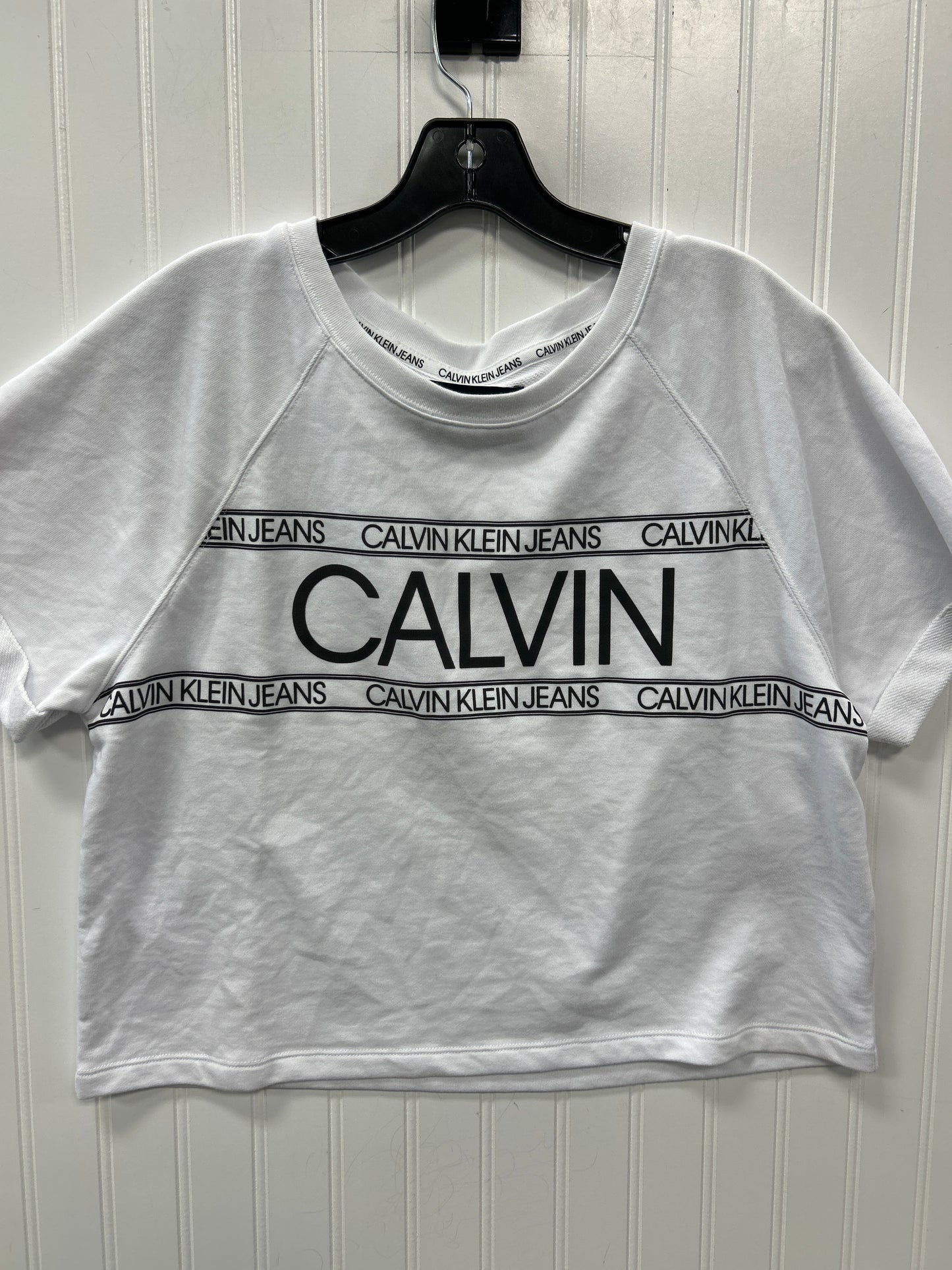 Top Ss By Calvin Klein In White, Size:M