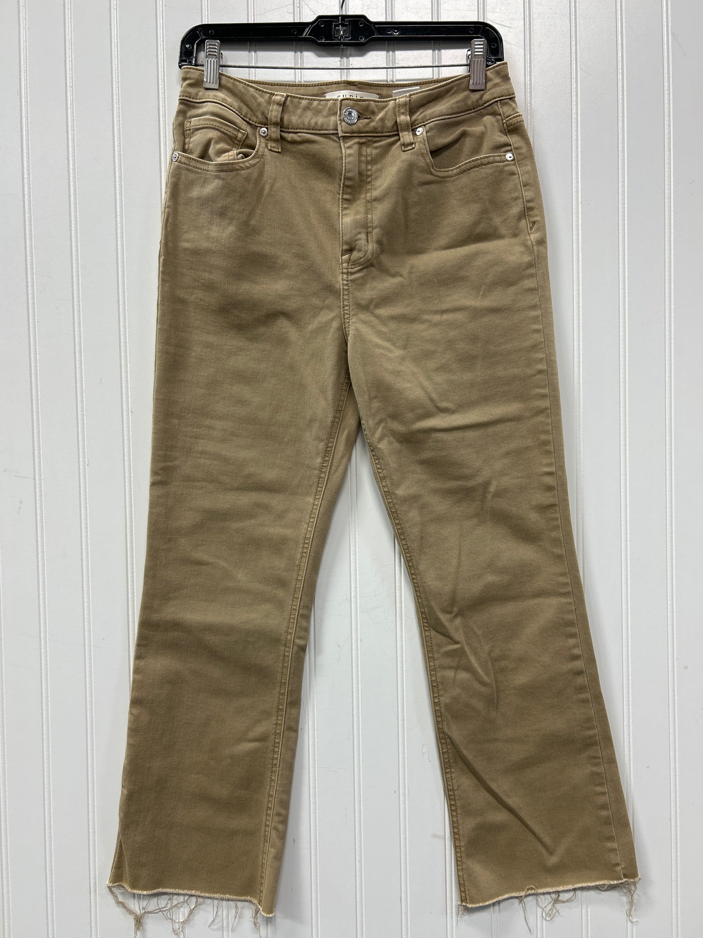 Jeans Boot Cut By Eunina In Tan Denim, Size:6