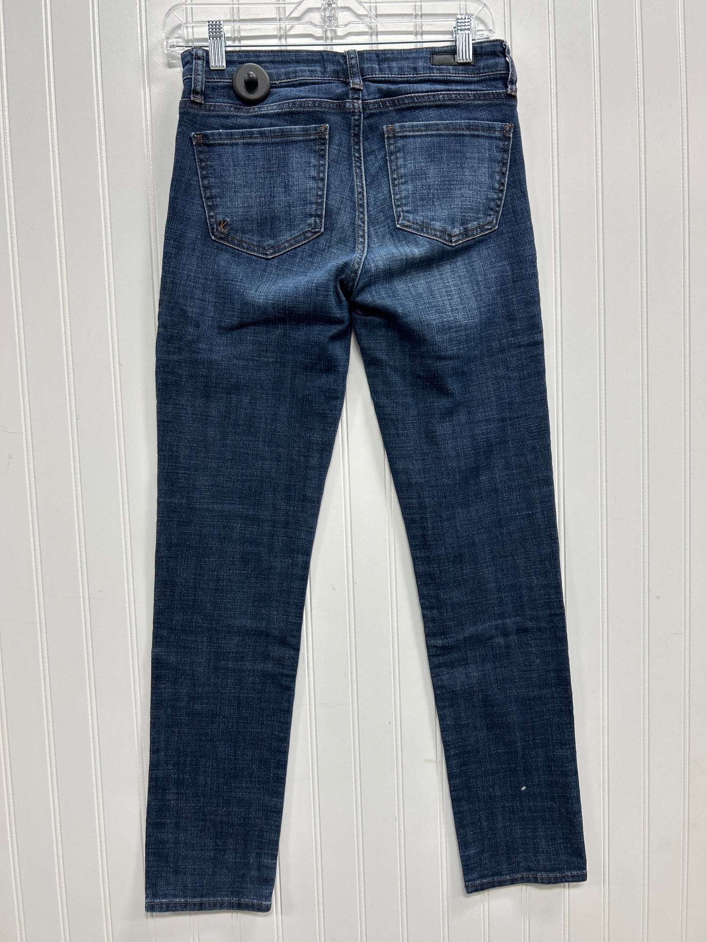 Jeans Straight By Kut In Blue Denim, Size:0