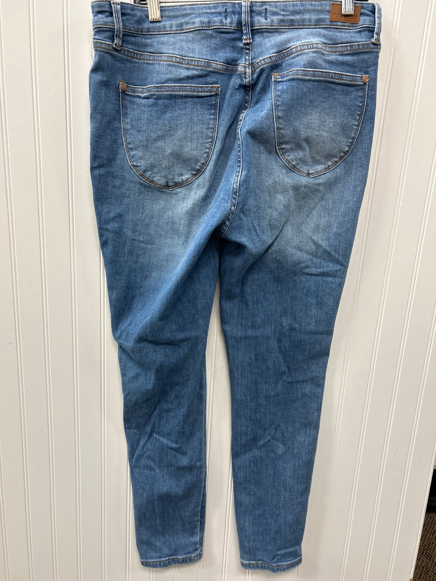Jeans Skinny By Judy Blue In Blue Denim, Size:12