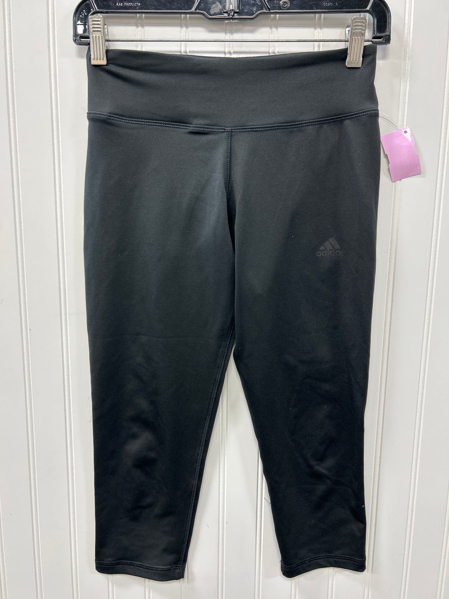 Athletic Leggings Capris By Adidas In Black, Size:Xs
