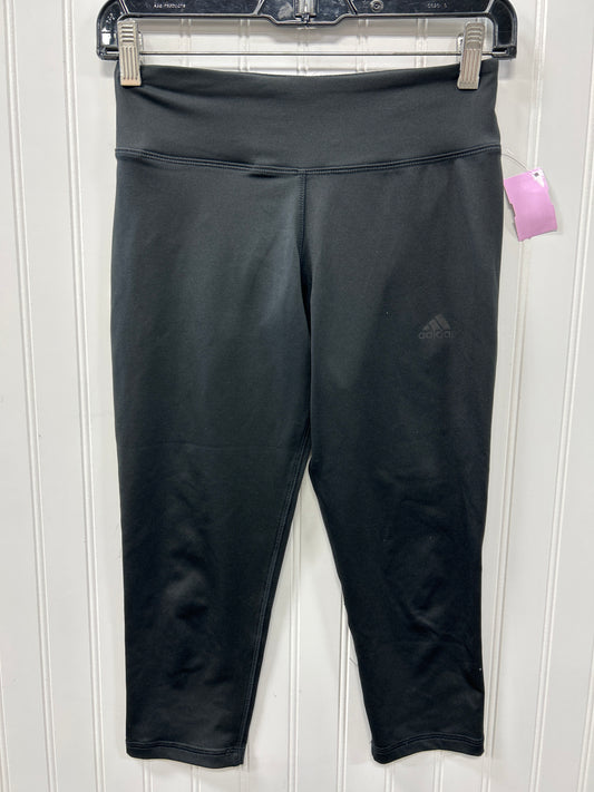Athletic Leggings Capris By Adidas In Black, Size:Xs