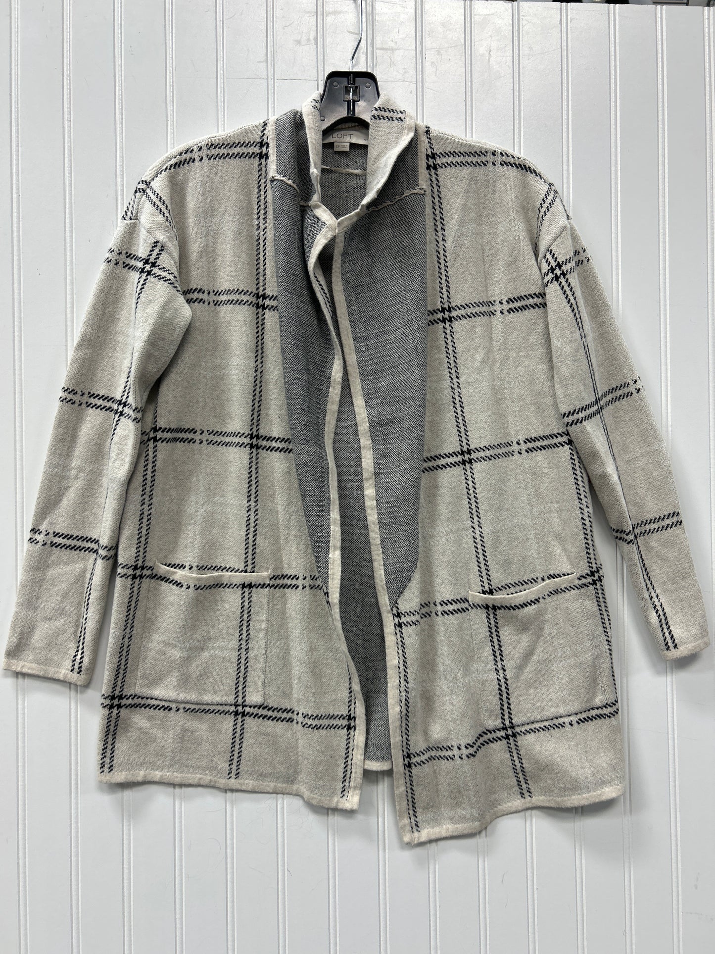 Cardigan By Loft In Cream, Size:Sp