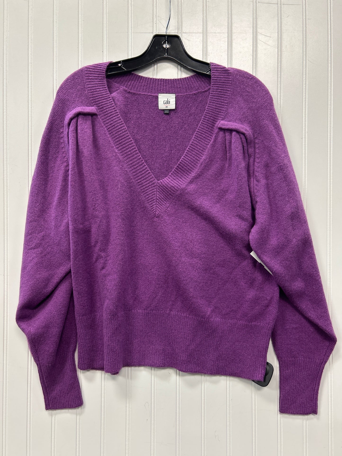 Sweater By Cabi In Purple, Size:Xs