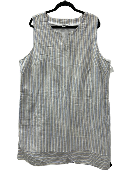 Dress Casual Midi By Cj Banks In Cream, Size:2X