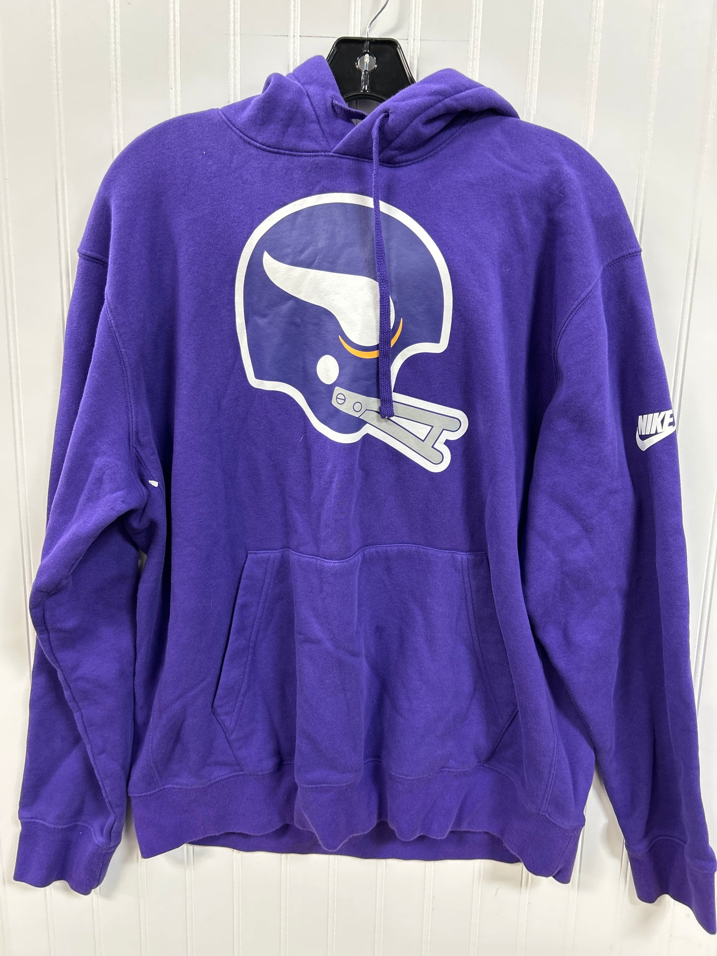 Athletic Sweatshirt Hoodie By Nike Apparel In Purple, Size:L