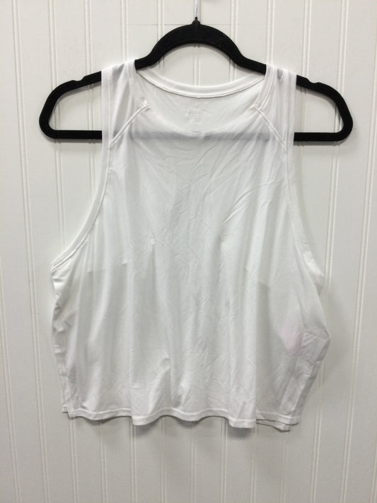Athletic Tank Top By Athleta In White, Size:L