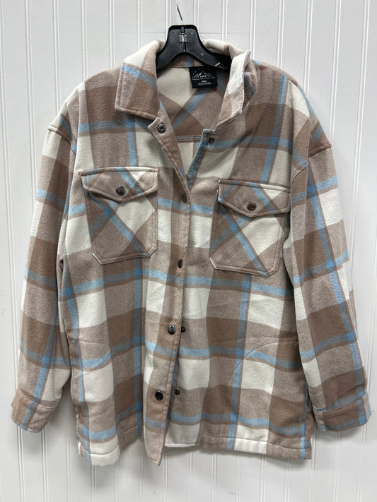 Jacket Fleece By Hfx In Brown & Cream, Size:Xl