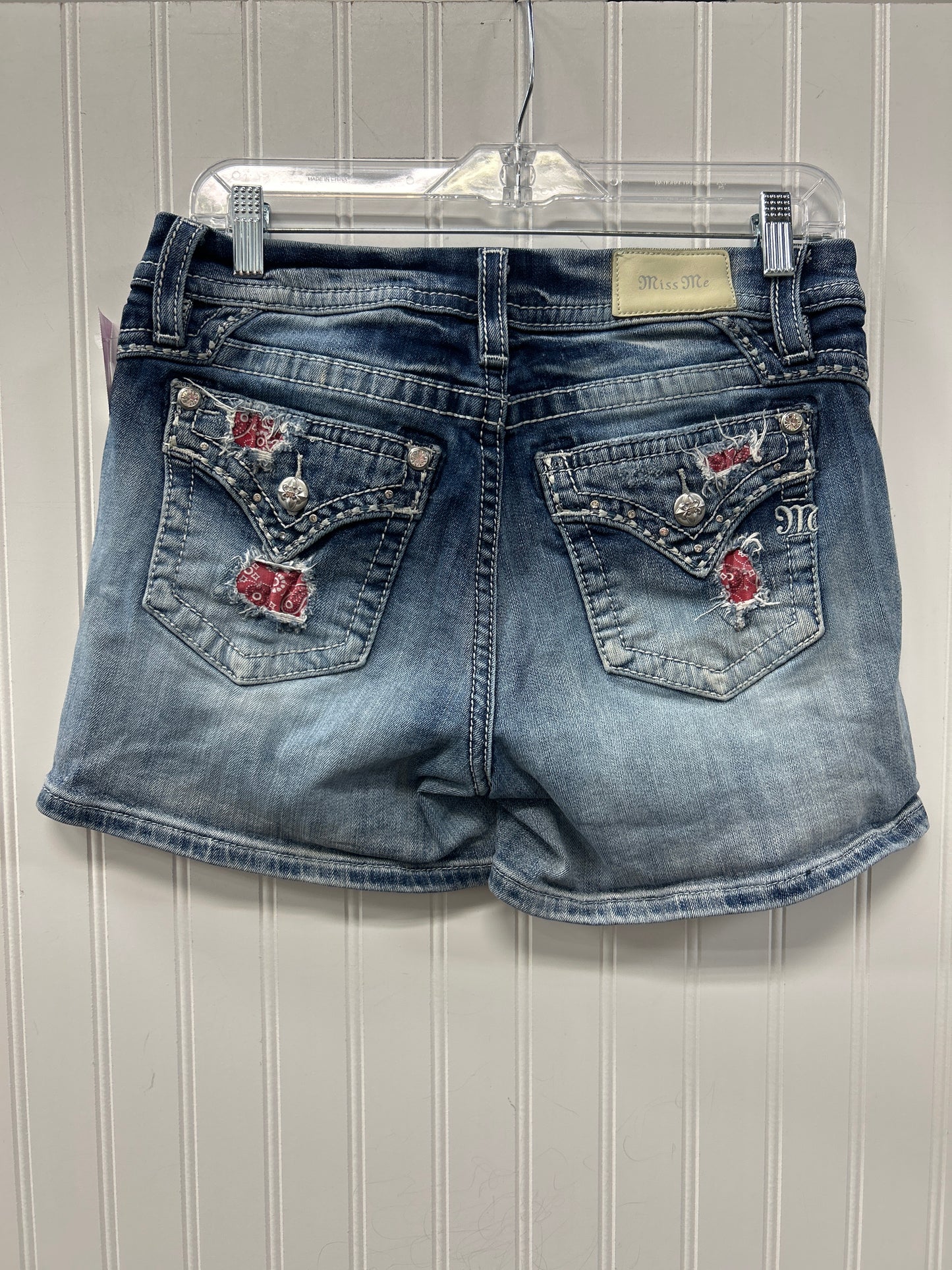 Shorts By Miss Me In Blue Denim, Size:6