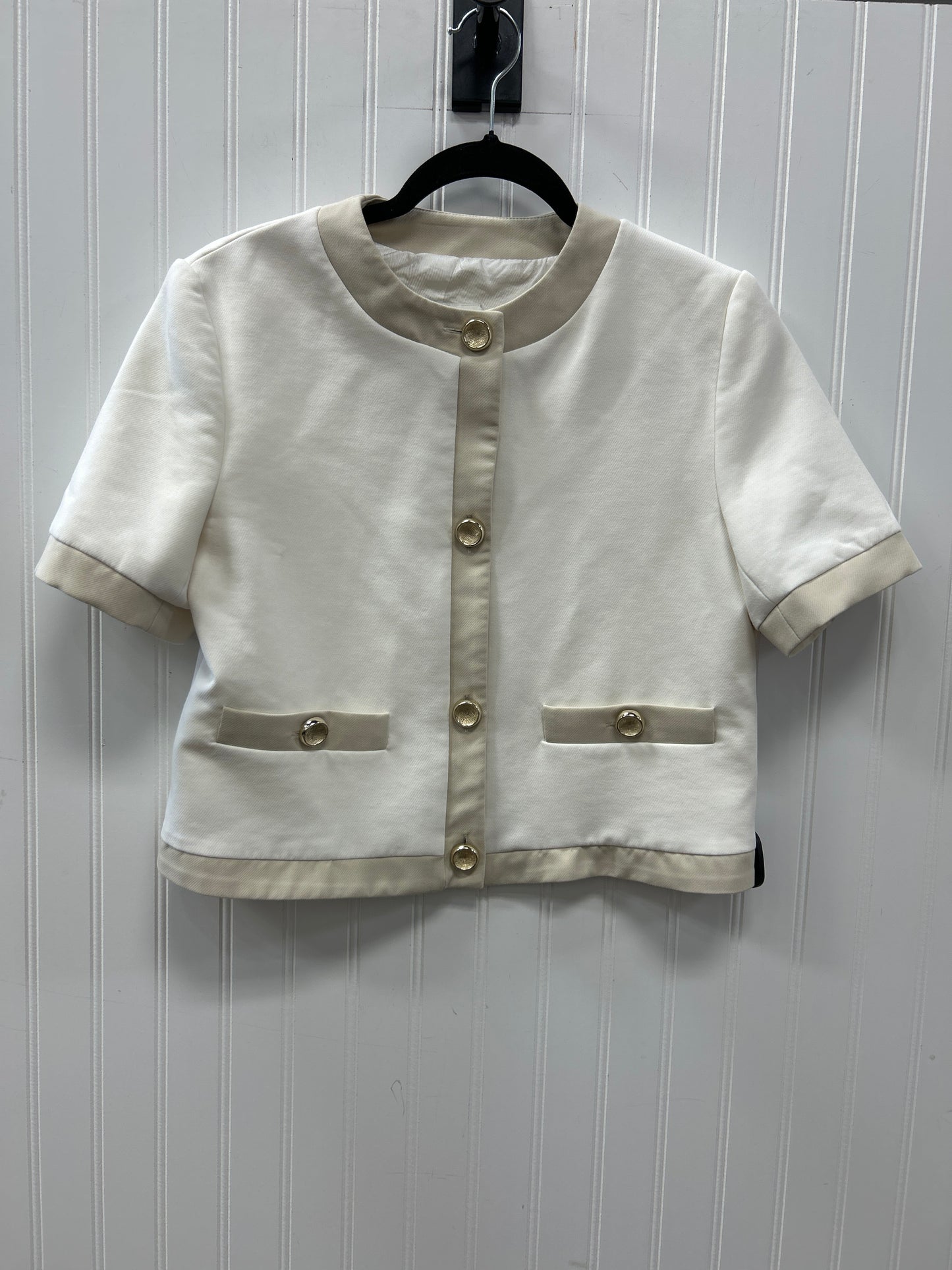 Blouse Ss By Zara In Cream, Size:S