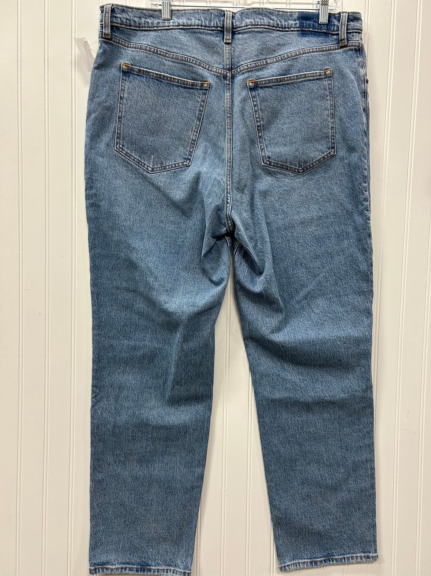 Jeans Straight By Abercrombie And Fitch In Blue Denim, Size:14