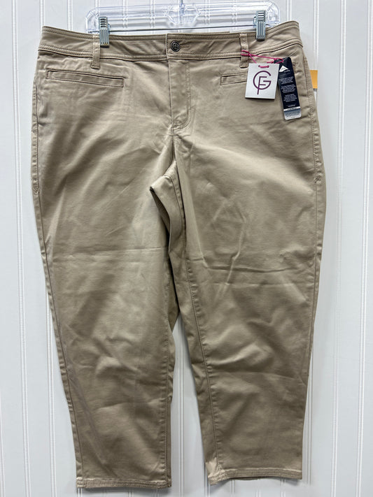 Capris By Lane Bryant In Tan, Size:16 NWT