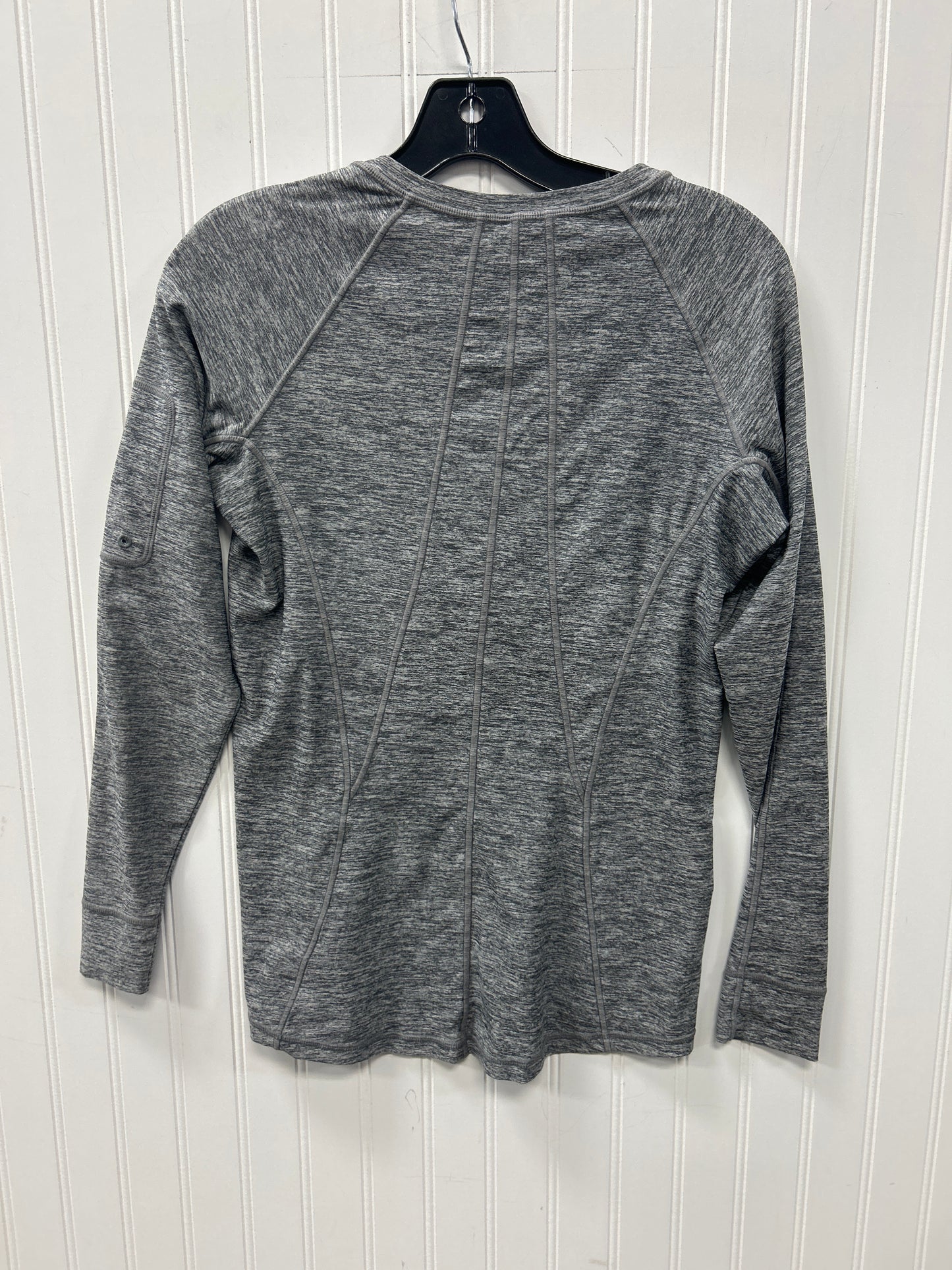 Athletic Top Ls Collar By Athleta In Grey, Size:S