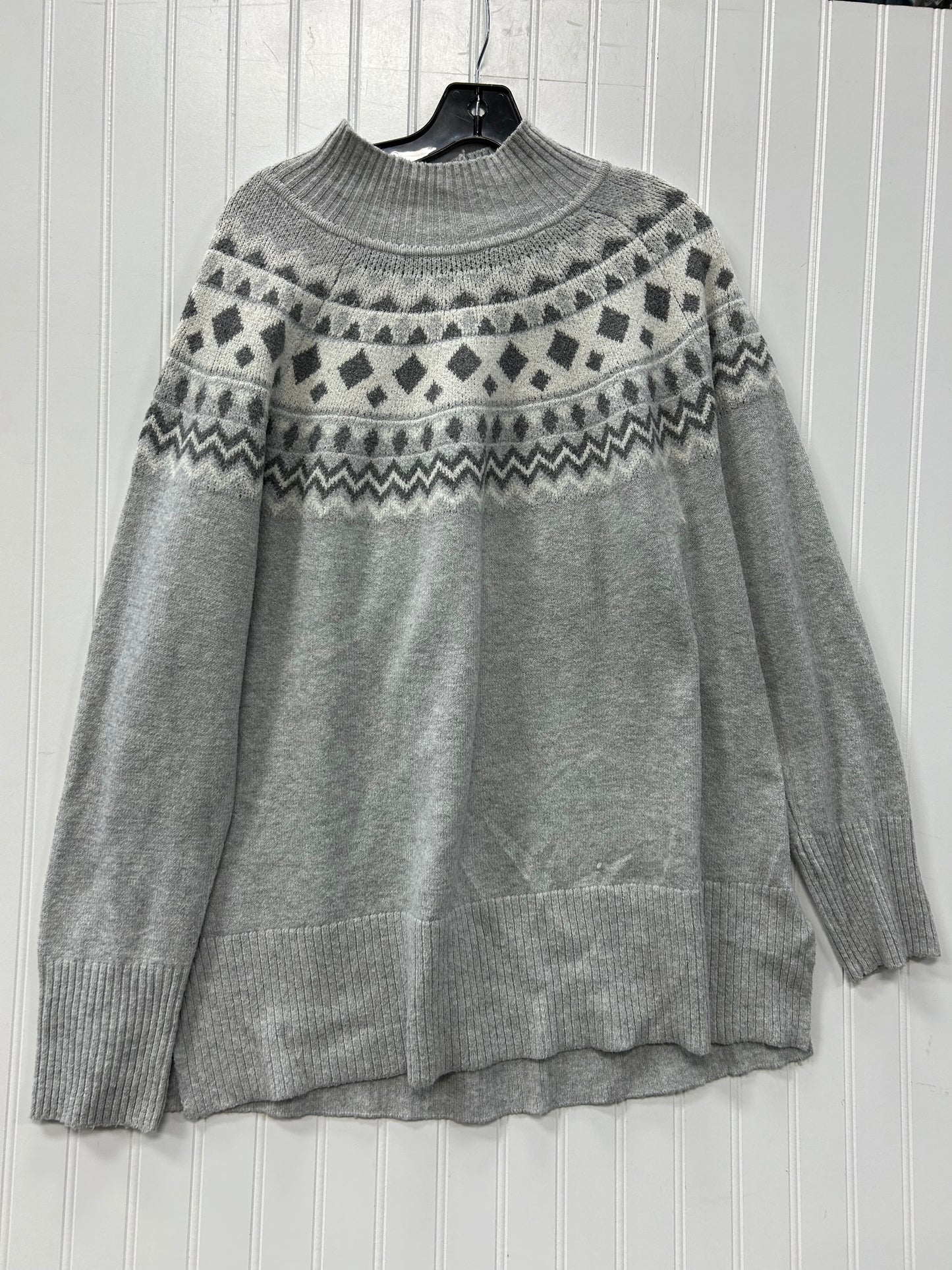 Sweater By Tahari In Grey, Size:2X