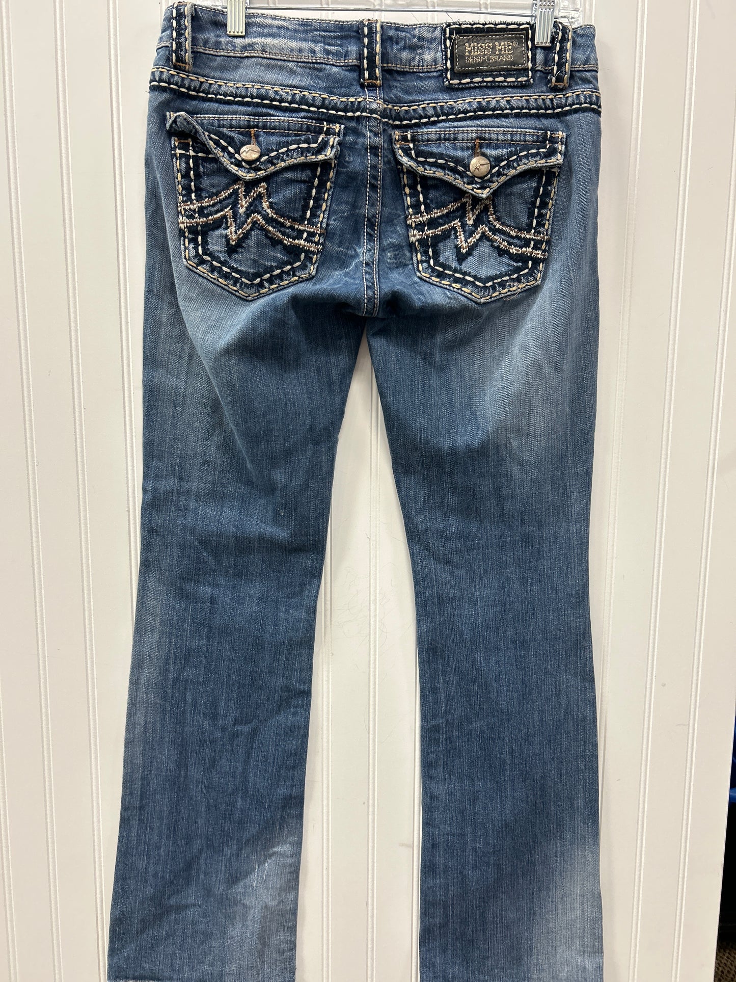 Jeans Boot Cut By Miss Me In Blue Denim, Size:8
