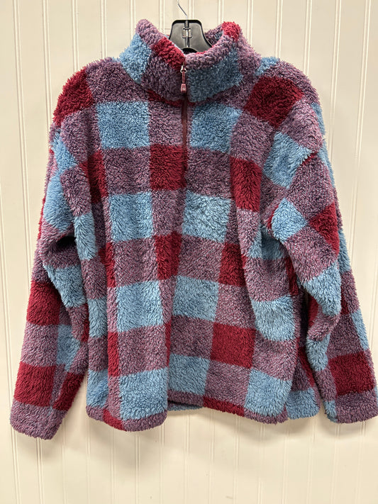 Athletic Fleece By Eddie Bauer In Blue & Red, Size:L