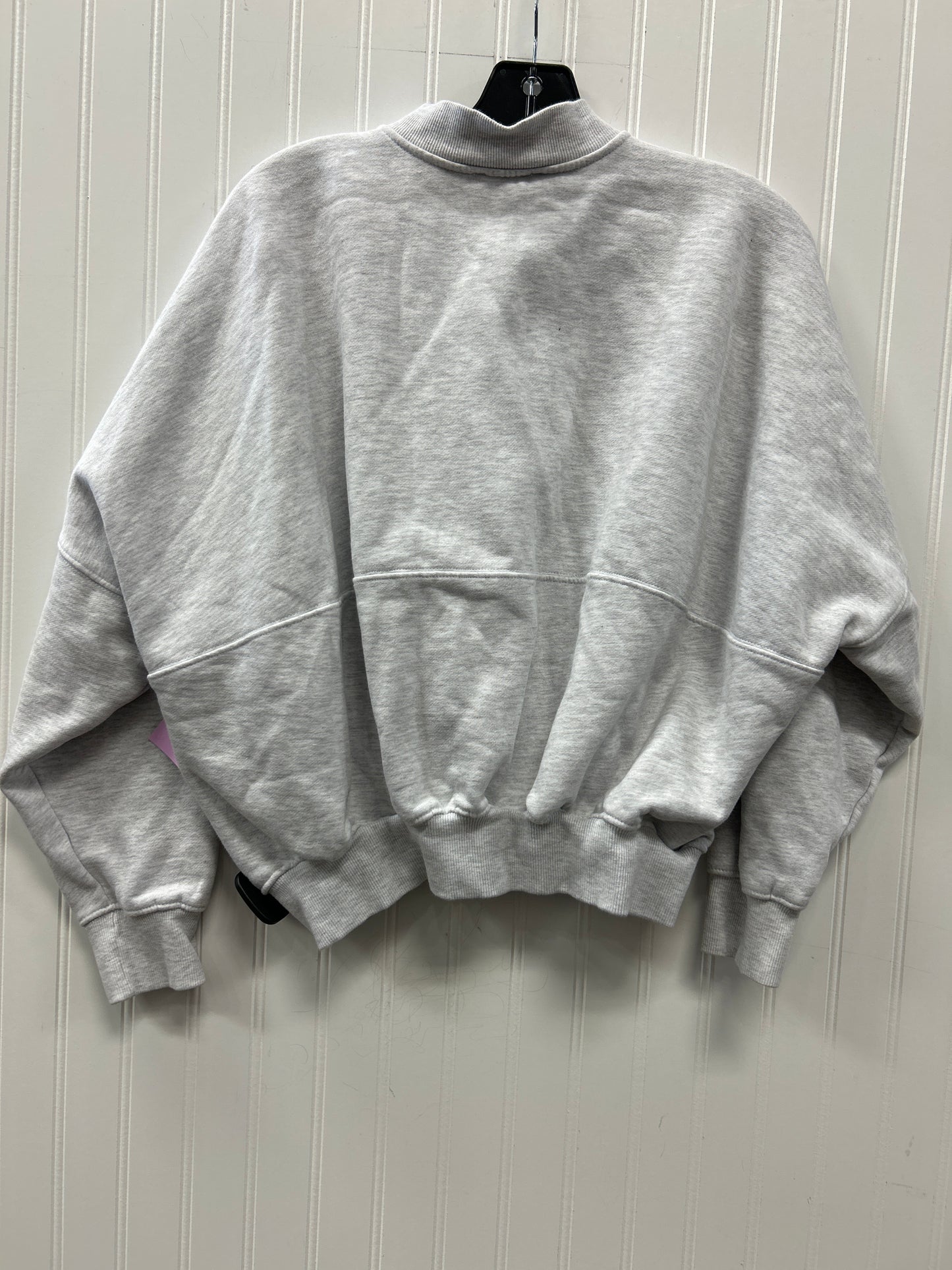 Sweatshirt Collar By Zara In Grey, Size:S