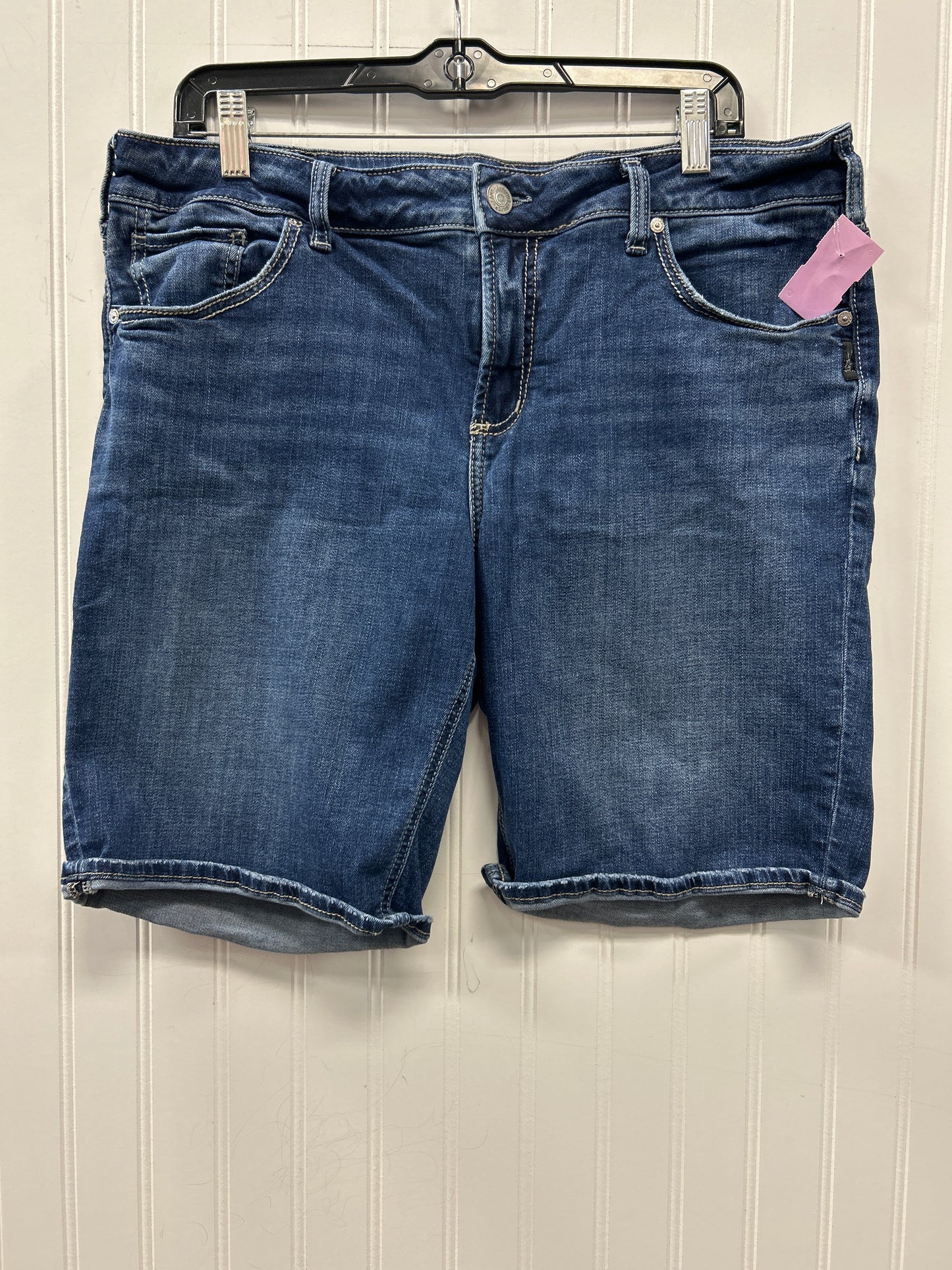 Shorts By Silver In Blue Denim, Size:14
