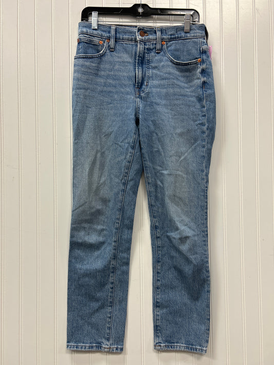 Jeans Straight By Madewell In Blue Denim, Size:2