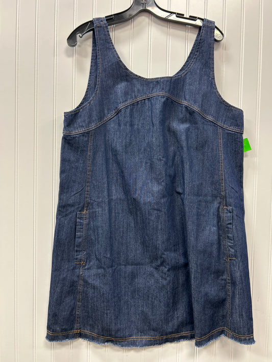 Dress Casual Short By Natural Life In Blue Denim, Size:L
