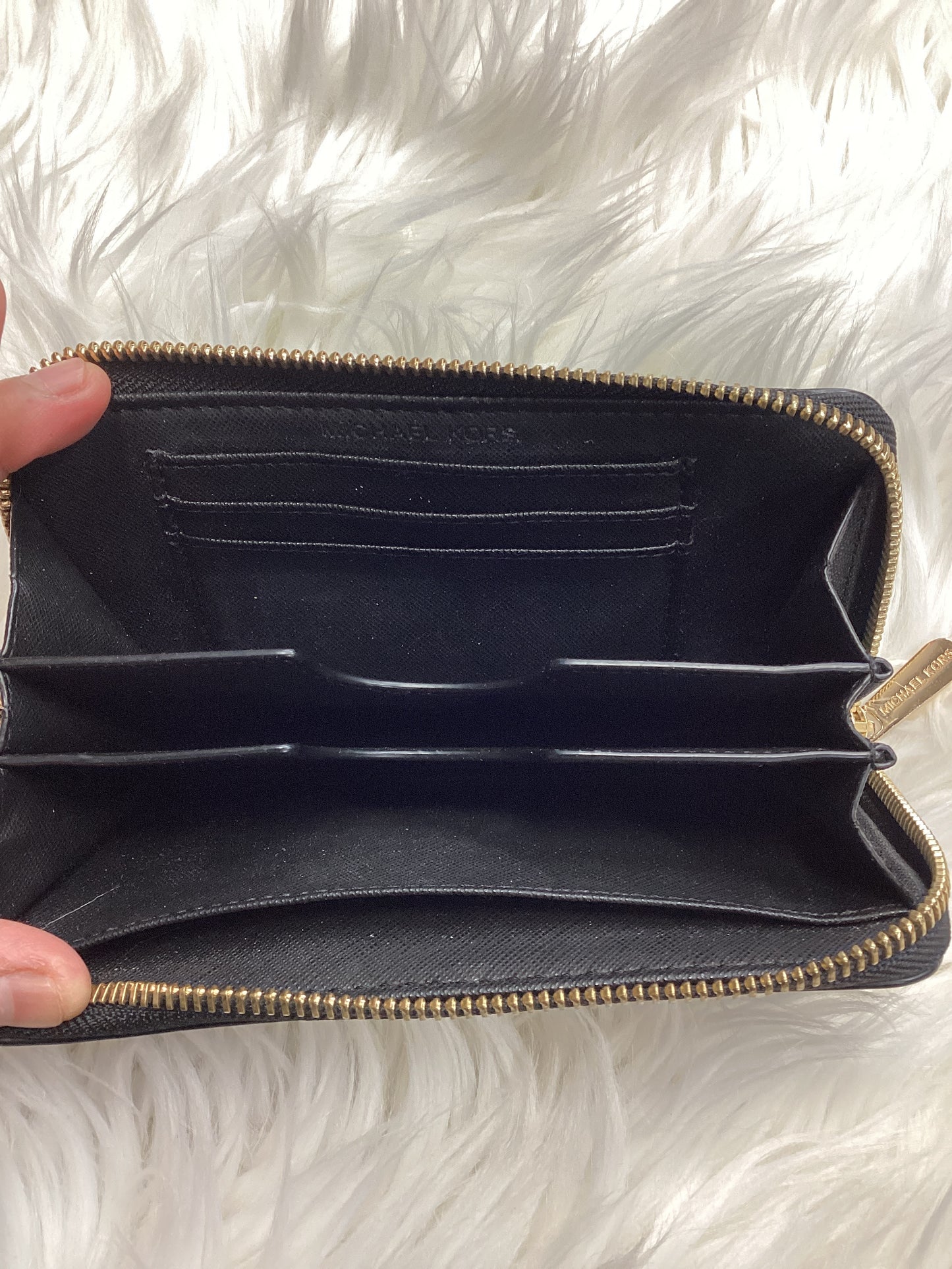 Wristlet By Michael By Michael Kors In Black, Size:Medium