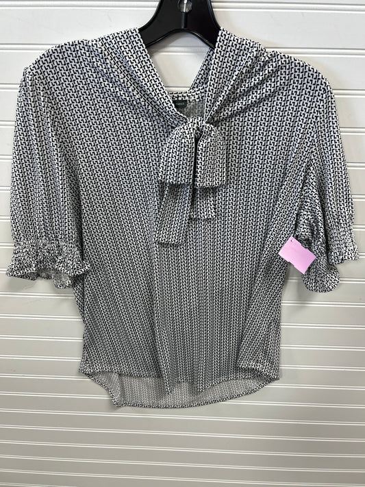 Top Ss By Adrianna Papell In Black & White, Size:L