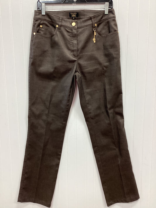 Jeans Designer By Escada In Brown, Size:M