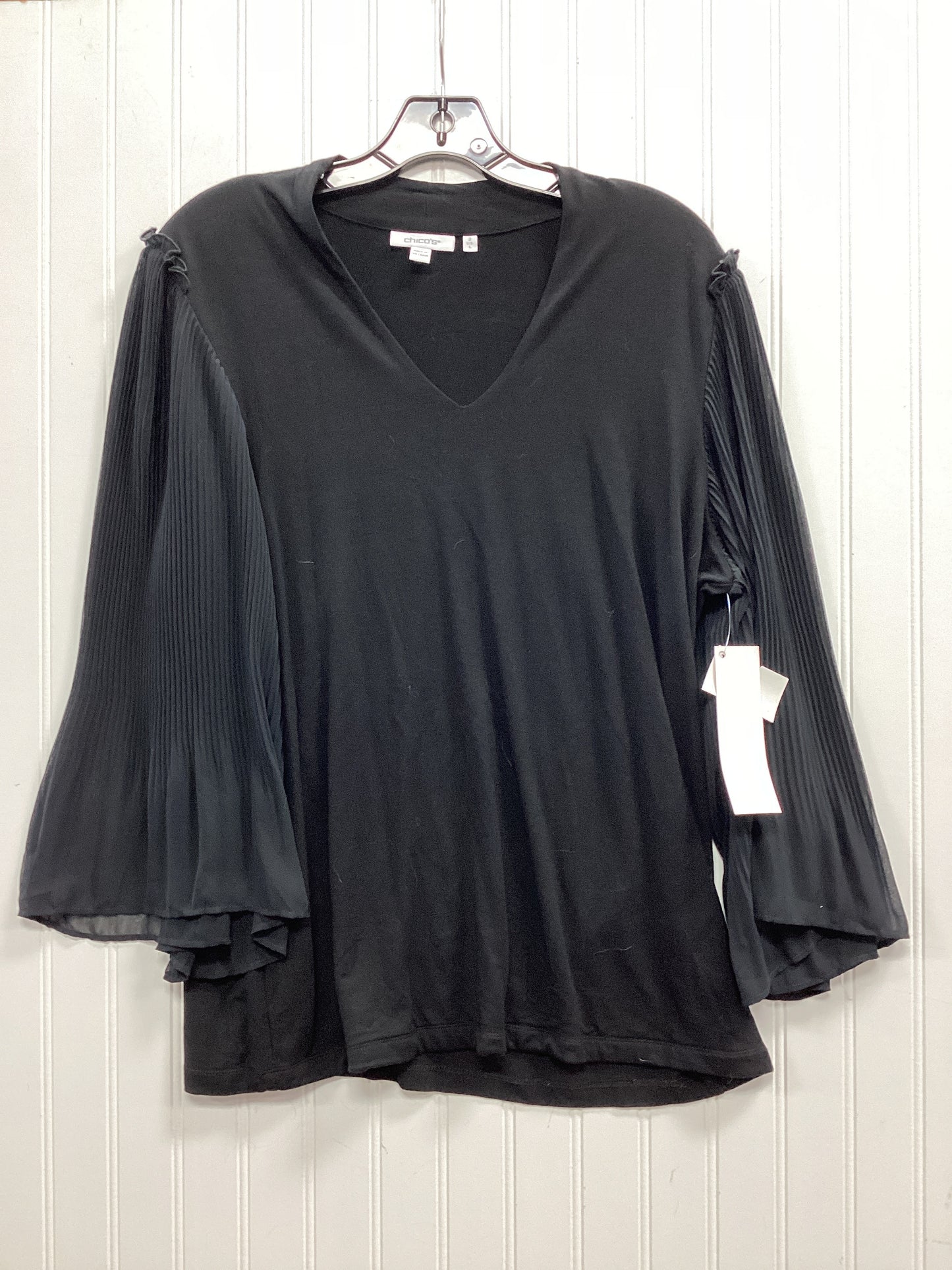 Top Ls By Chicos In Black, Size:L
