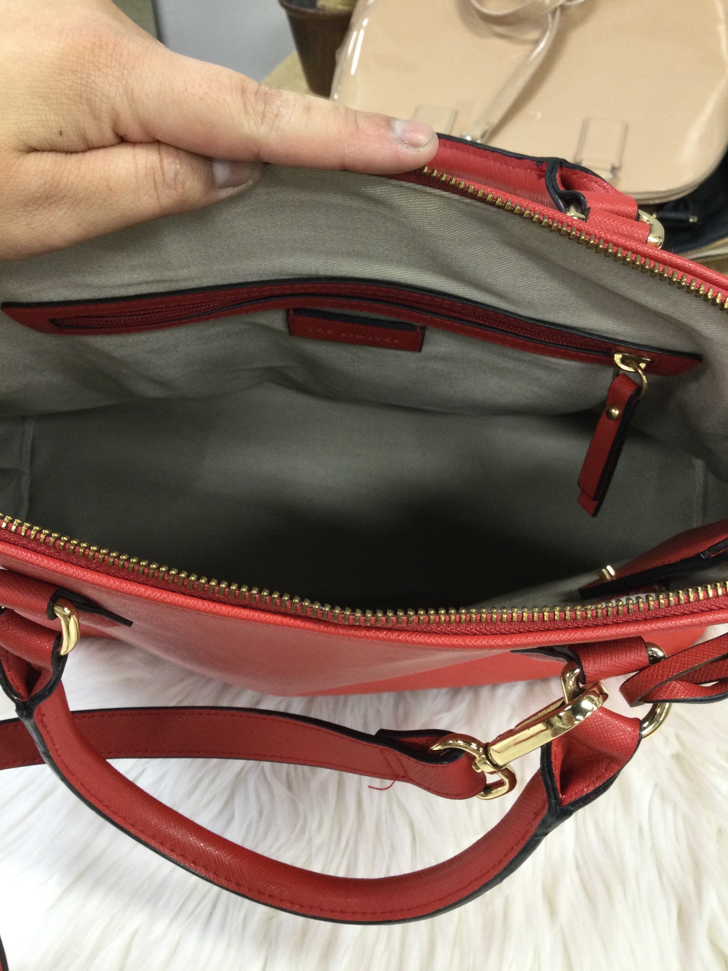 Handbag By Limited In Red, Size:Large