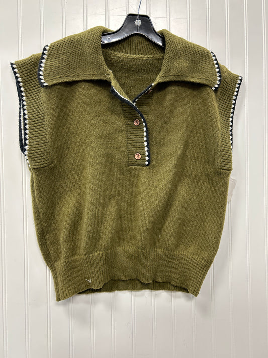 Vest Sweater By Cmc In Green, Size:L