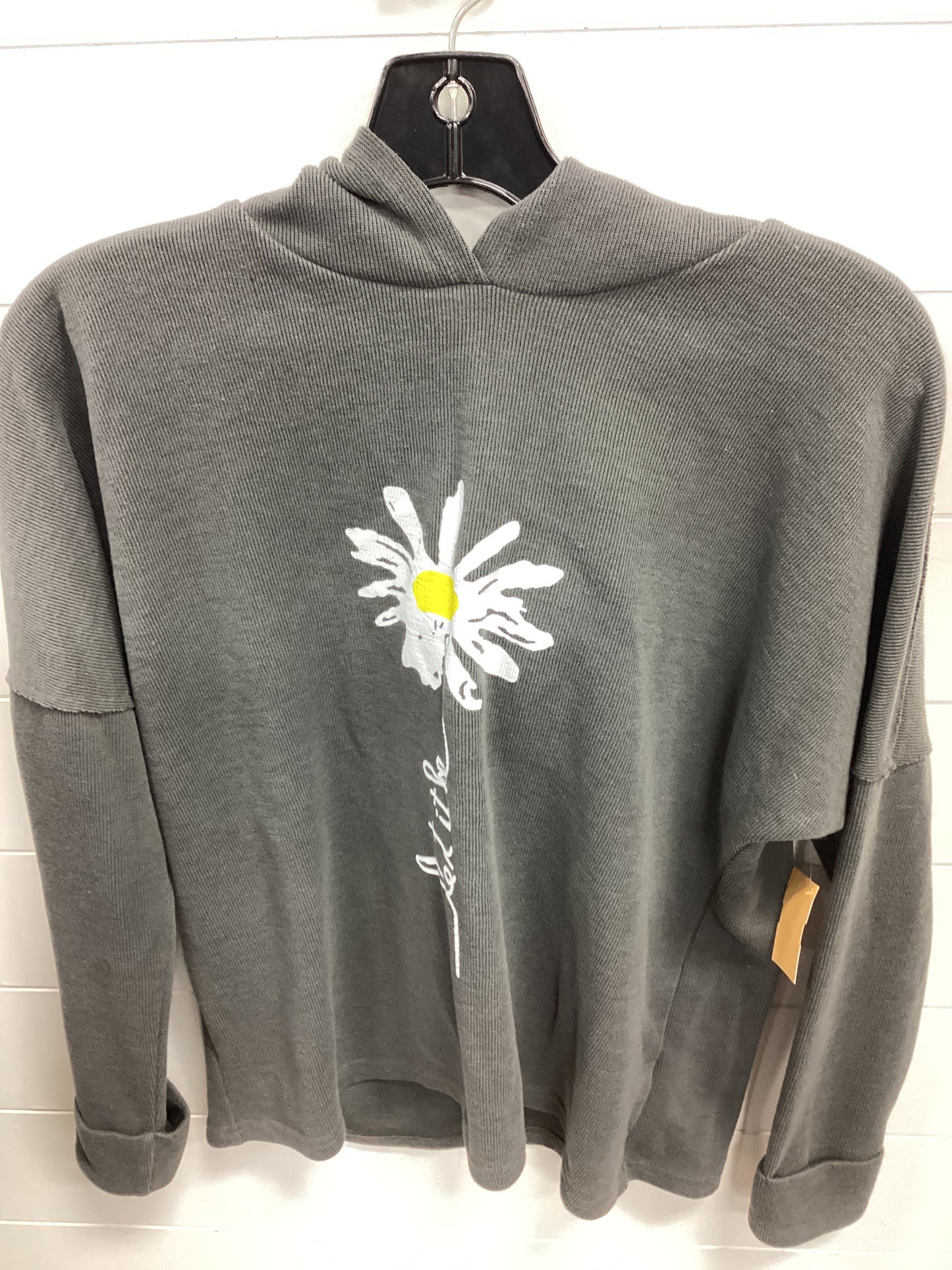 Sweatshirt Hoodie By Exclusive In Grey, Size:S