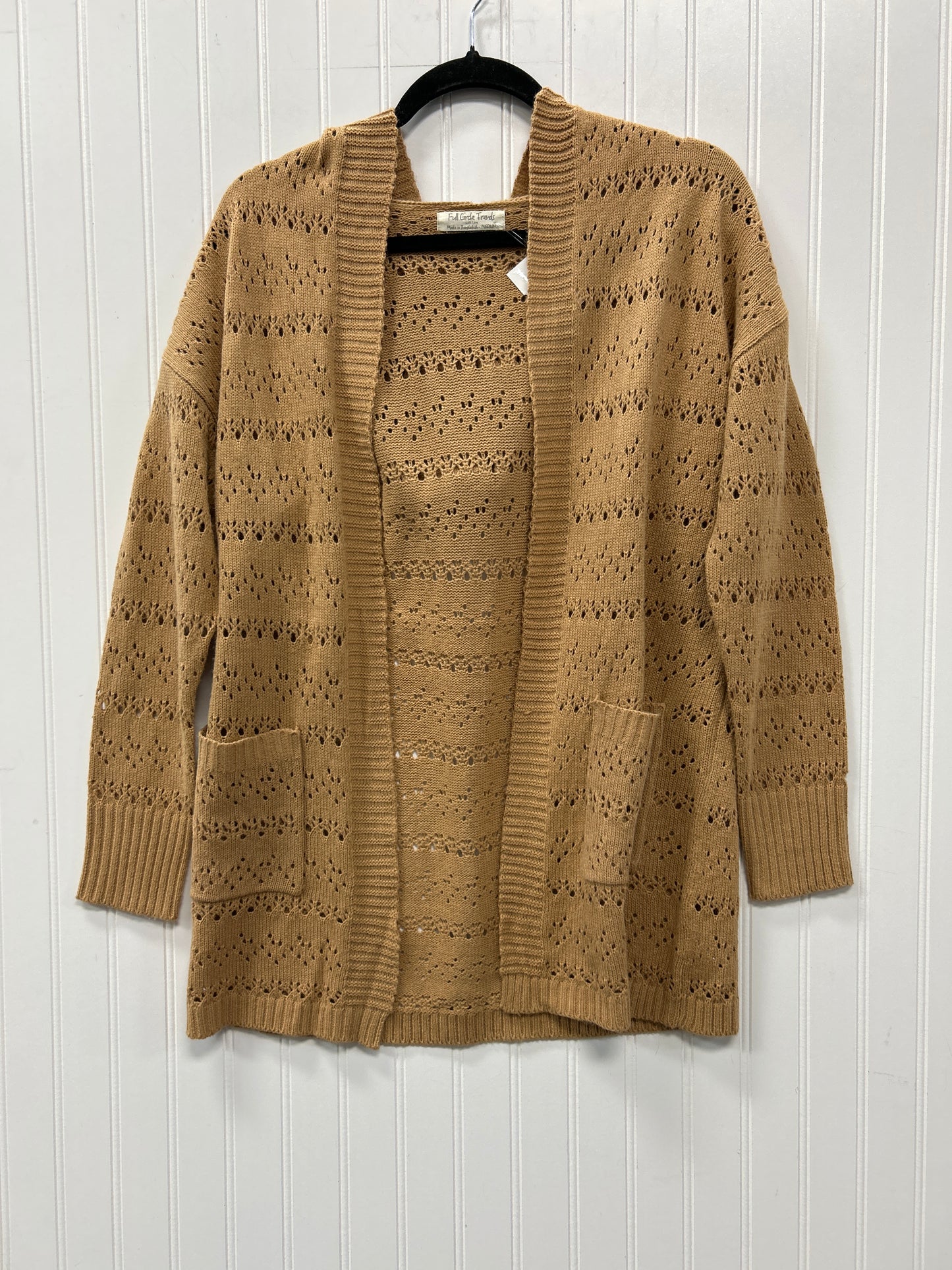 Sweater Cardigan By Cmc In Tan, Size:M